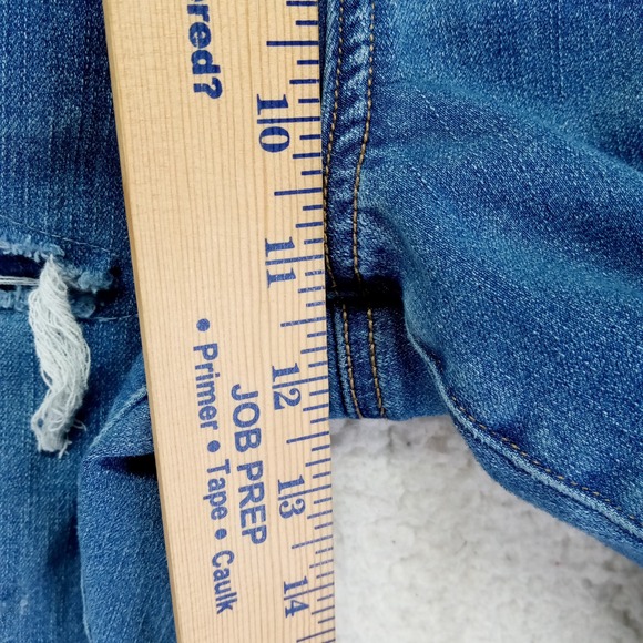 American Eagle Curvy Hi Rise Jegging Distressed Blue Jeans Women Size 10 - Picture 7 of 11